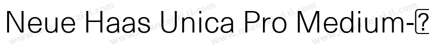 Neue Haas Unica Pro Medium字体转换
